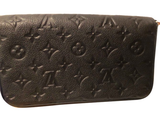 Louis Vuitton Felicie Monogram Print Pouch Nero - vista 2