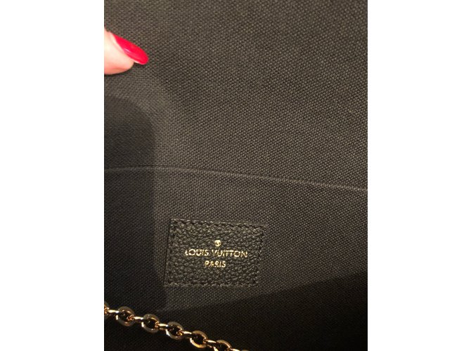 Louis Vuitton Felicie Monogram Print Pouch Nero - vista 7