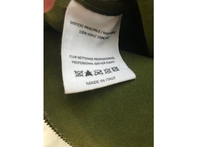 Vanessa Bruno Le Cabas Tote in pelle nabuk kaki Cachi Verde oliva - vista 6
