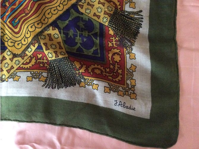 Hermès breiter Kaschmir- und Seidenschal Mehrfarben - Ansicht 9