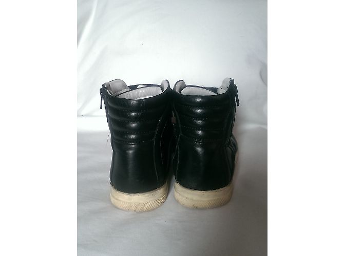 Sneakers alte Pierre Hardy in pelle nera Nero - vista 3