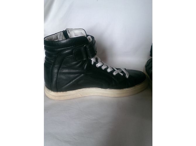 Sneakers alte Pierre Hardy in pelle nera Nero - vista 4
