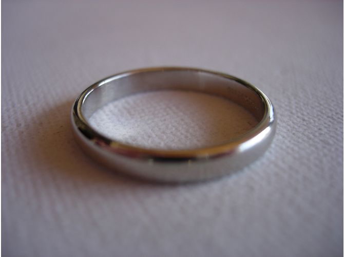 Tiffany & Co Anello unisex Alliance Tiffany Classic 3mm in platino T 56 Argento - vista 5