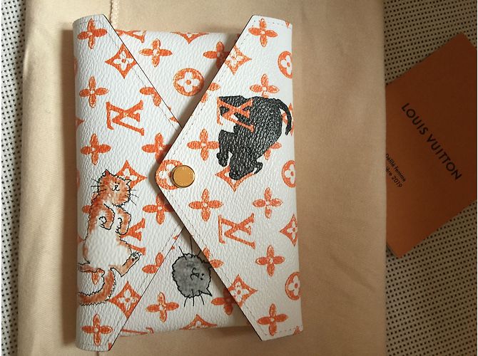 Louis Vuitton Kirigami Castaño Negro Blanco - vista 5