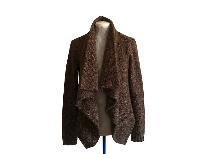 Chaqueta marrón e hilo de oro BDBA T. 38 Dorado Marrón oscuro - vista 2