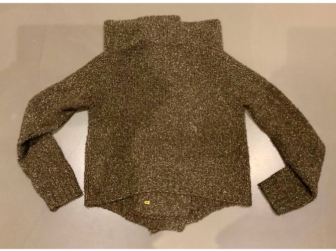 Chaqueta marrón e hilo de oro BDBA T. 38 Dorado Marrón oscuro - vista 7