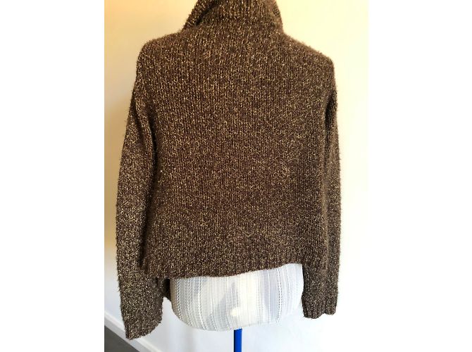 Chaqueta marrón e hilo de oro BDBA T. 38 Dorado Marrón oscuro - vista 8