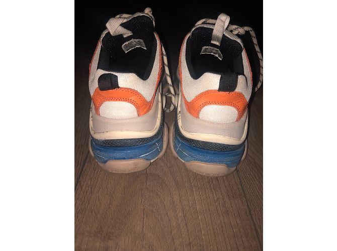 Balenciaga Triple S Sneaker Orange Leder - Ansicht 4