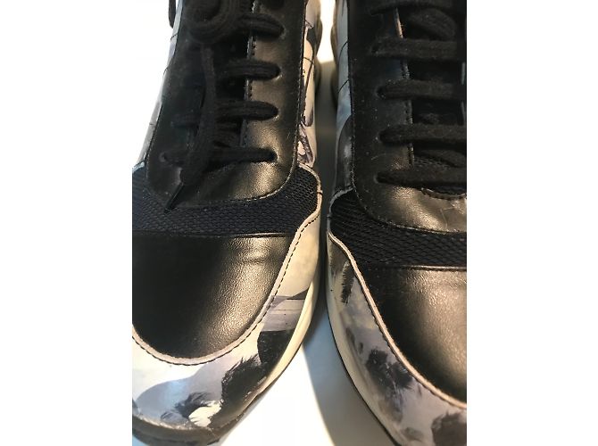 Opening Ceremony Leder Sneaker Schwarz Hellblau - Ansicht 5