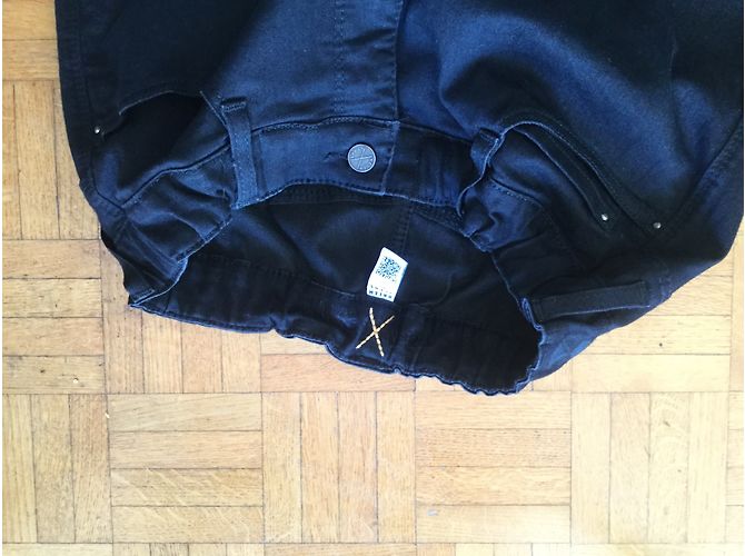 Autre Marque Pantalones elásticos de algodón negro - vista 3
