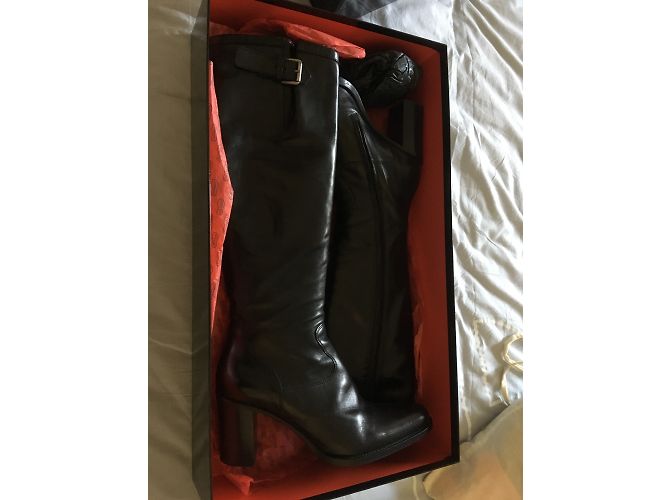 Autre Marque Botas de cuero negras Free Lance Queeni 7 Geromino Negro - vista 3