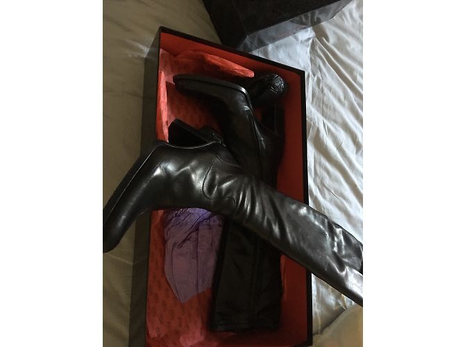 Autre Marque Botas de cuero negras Free Lance Queeni 7 Geromino Negro - vista 4