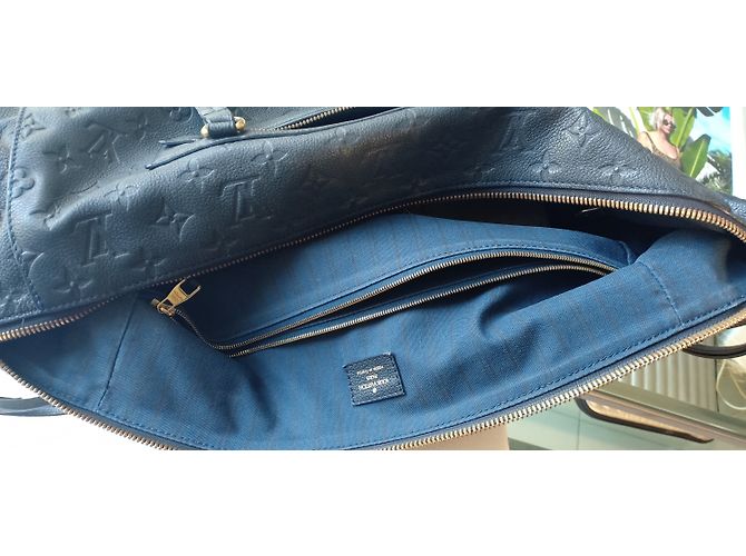 Grande borsetta Louis Vuitton Blu scuro - vista 3