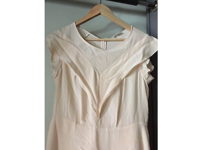Vestido de seda rosa Claudie Pierlot - vista 3