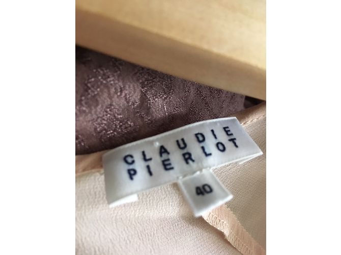 Vestido de seda rosa Claudie Pierlot - vista 5