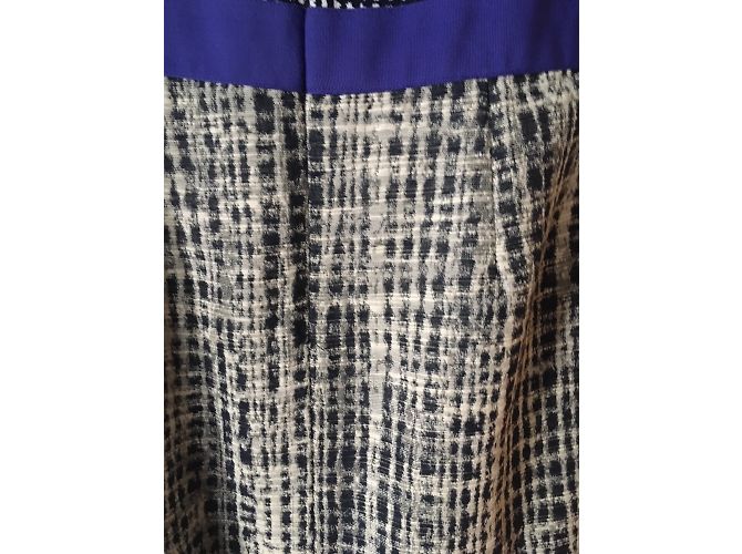 Vestido de lápiz Lk Bennett algodón azul gris violeta Púrpura - vista 3