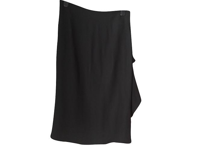 Falda midi negra de viscosa Paul & Joe Negro - vista 2