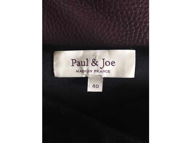 Falda midi negra de viscosa Paul & Joe Negro - vista 4