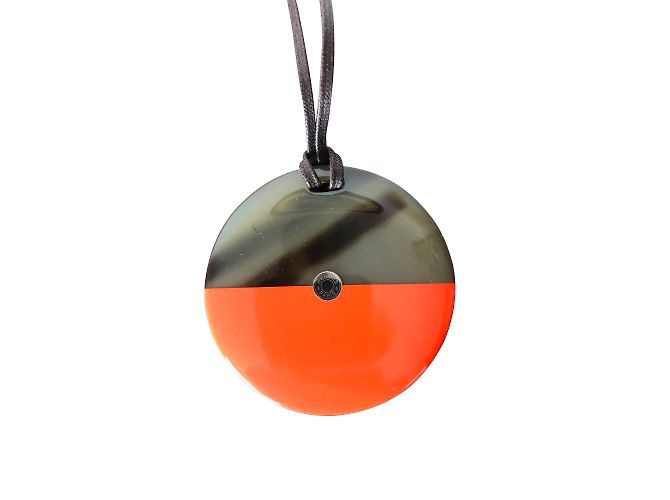 Hermès Cuerno largo y lacado. Naranja - vista 2