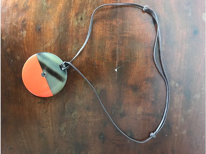 Hermès Cuerno largo y lacado. Naranja - vista 6