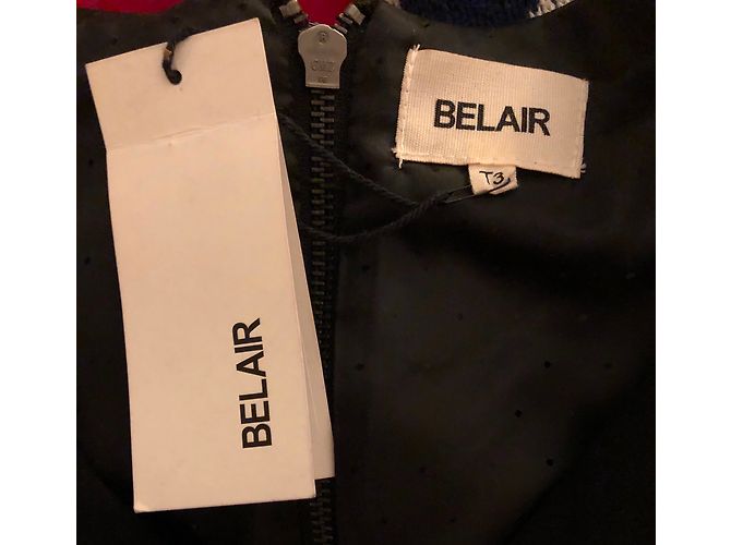 Bel Air Kleid Schwarz aus Polyester Größe 40 - Ansicht 3