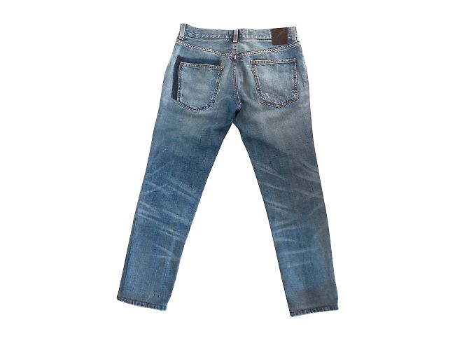 Jeans slim Dolce & Gabbana blu in cotone - vista 2