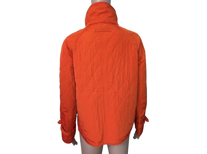 Autre Marque Talbots Mantel Orange aus Polyester Größe S - Ansicht 2