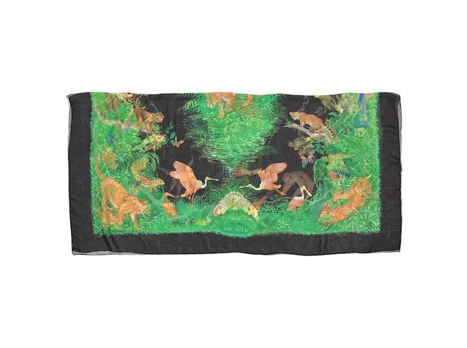 “Hermès ‘Equateur’ Châle mousseline de soie” Multicolore - vista 3