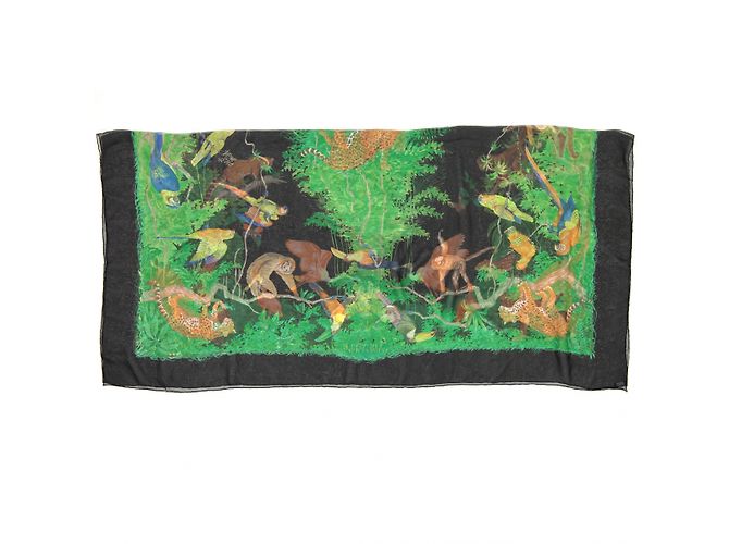 “Hermès ‘Equateur’ Châle mousseline de soie” Multicolore - vista 4