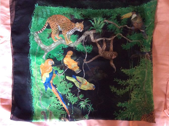 “Hermès ‘Equateur’ Châle mousseline de soie” Multicolore - vista 8