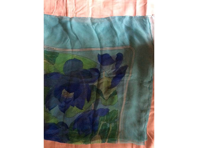 “Grande mousseline de soie Hermès ’Fleurs de Lotus” Multicolore - vista 2
