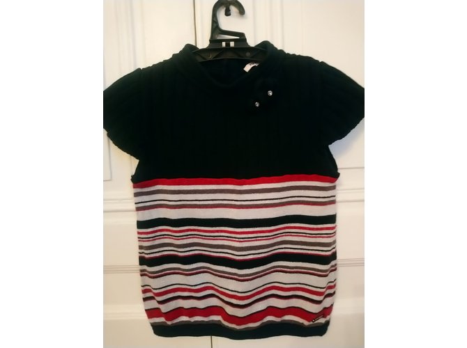 Pull Kenzo en coton fille 8 ans Multicolore - vue 4