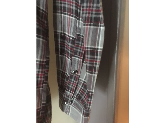 Camisa de algodón The Kooples roja gris - vista 2