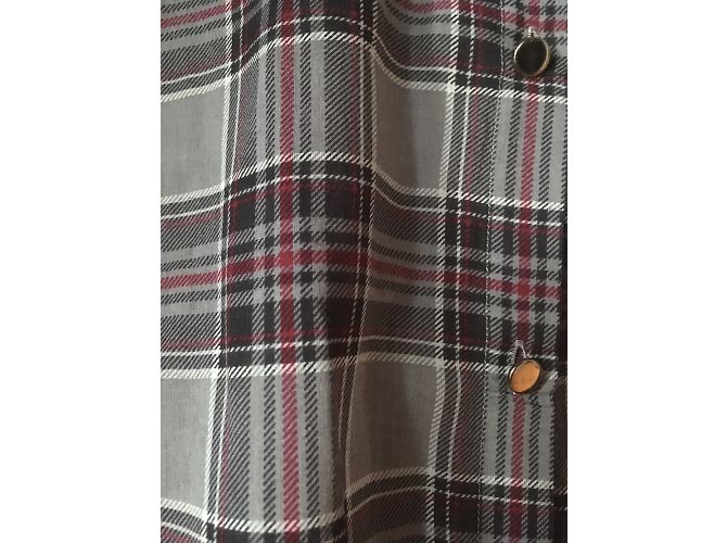 Camisa de algodón The Kooples roja gris - vista 3