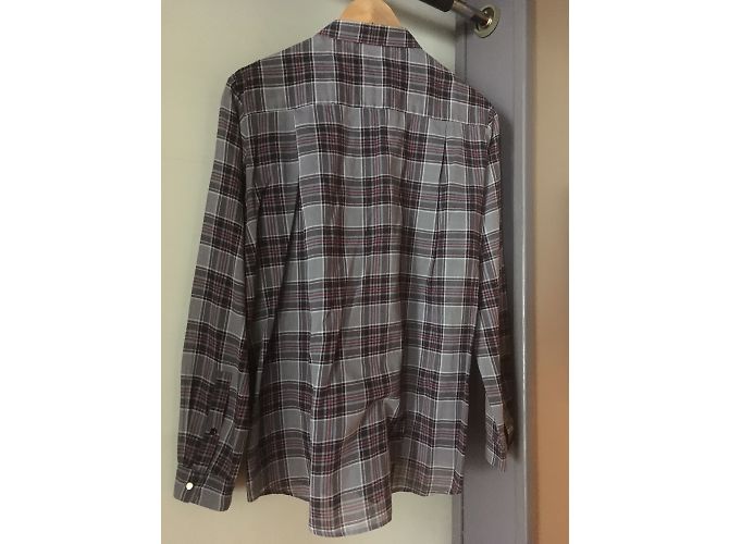 Camisa de algodón The Kooples roja gris - vista 4