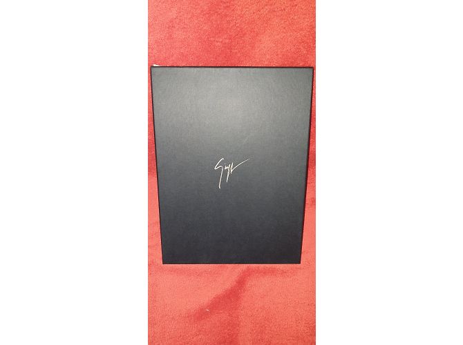 Giuseppe Zanotti Logo l Clutch / Pochette in pelle nera con coccodrillo RRP £500 Nero - vista 3