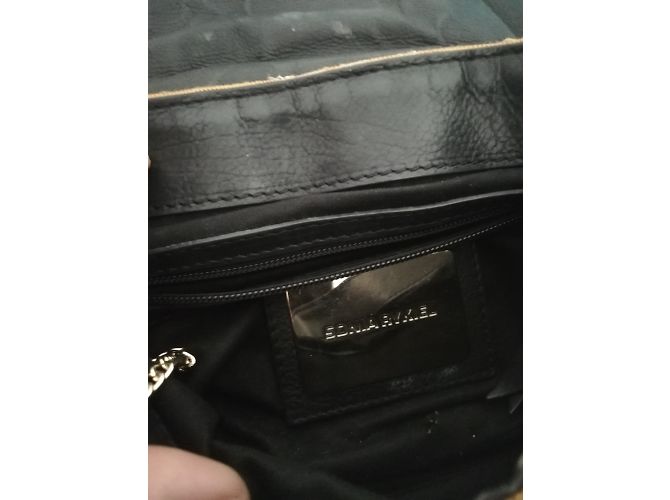 Vintage Sonia Rykiel Handtasche Schwarz Gelb - Ansicht 6
