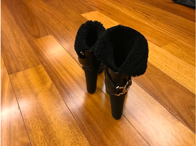 Moncler Botas negras en interior de piel. Negro - vista 5