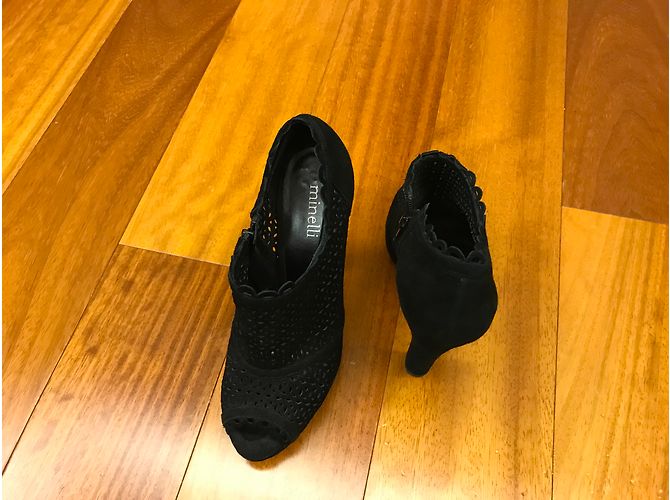 Botines Minelli de gamuza negra Talla 40 Negro - vista 3