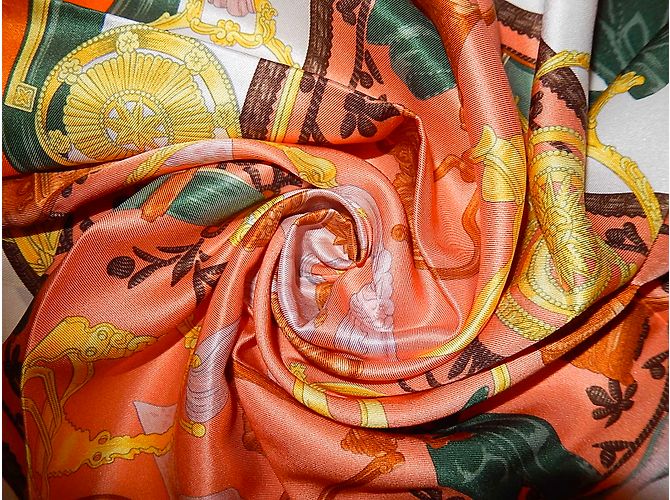 Hermès BRACKETS (Vintage silk) Multiple colors - view 11