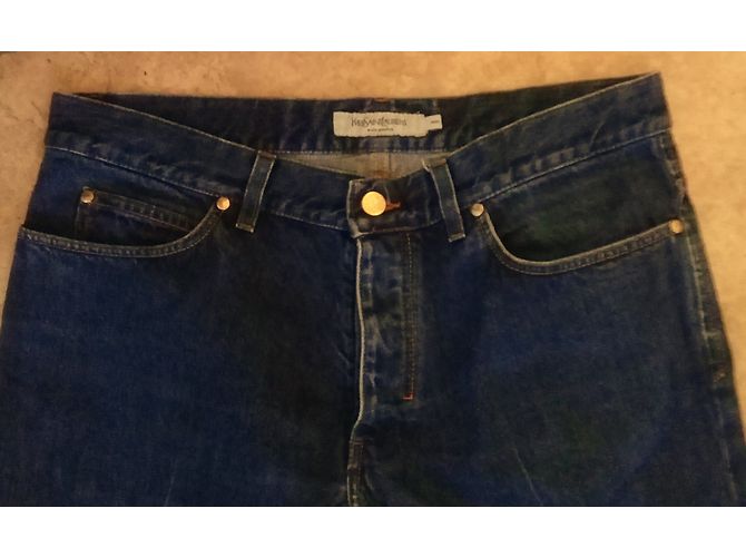 jean YVES SAINT LAURENT 50 ottimo stato Blu - vista 2