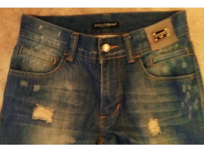 jeans destruidos DOLCE & GABBANA 48 Buen estado - vista 3