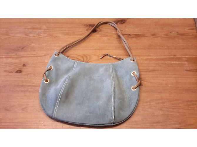 Borsa Lancel in pelle denim - vista 2