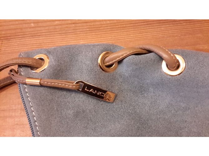 Borsa Lancel in pelle denim - vista 3