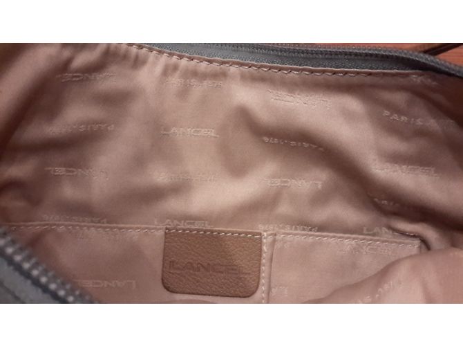 Borsa Lancel in pelle denim - vista 6