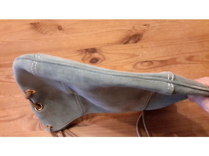 Borsa Lancel in pelle denim - vista 8