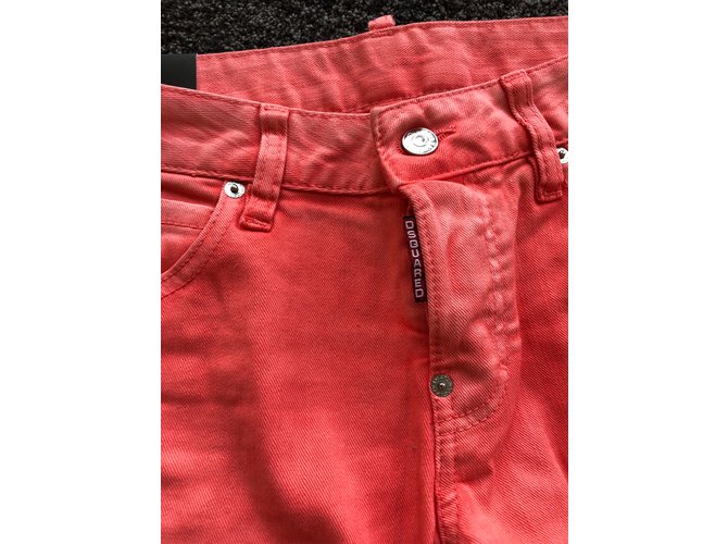Jeans Cropped Glam Dsquared2 Coral Denim - vista 2