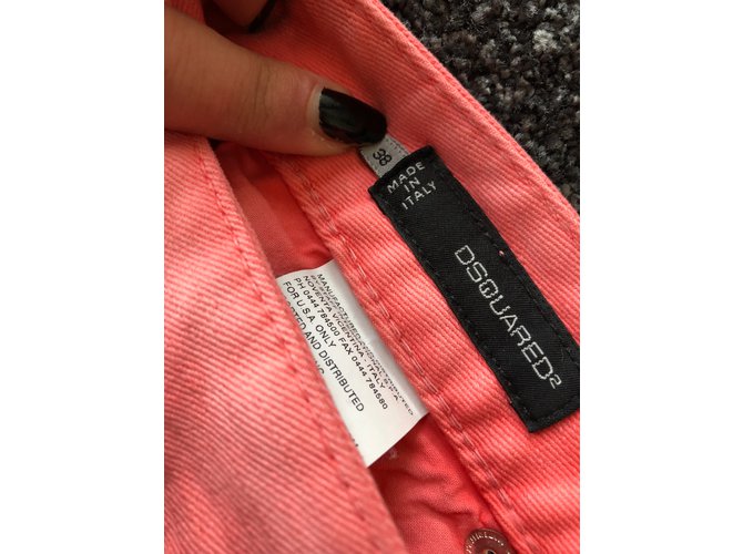 Jeans Cropped Glam Dsquared2 Coral Denim - vista 3