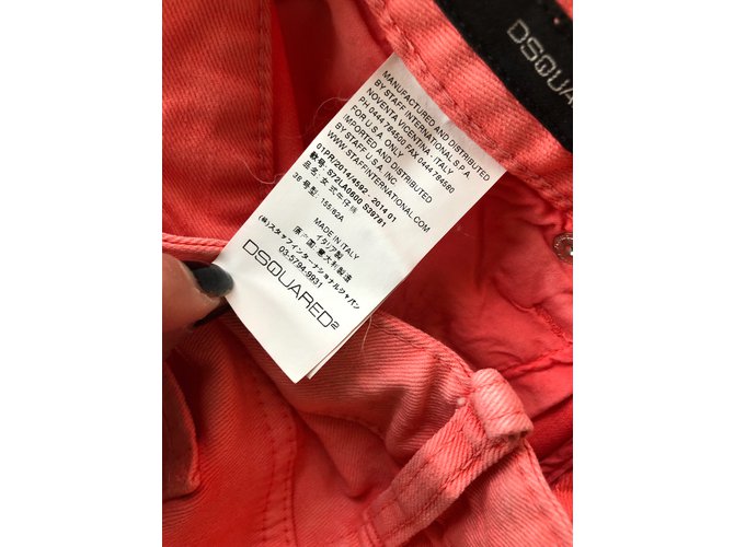 Jeans Cropped Glam Dsquared2 Coral Denim - vista 4