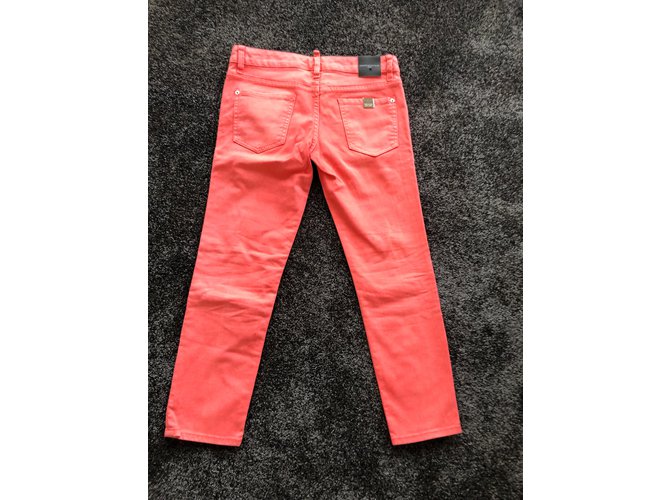 Jeans Cropped Glam Dsquared2 Coral Denim - vista 5